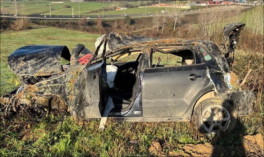 Otomobilin tarlaya uçtuğu kazada 1 kişi öldü