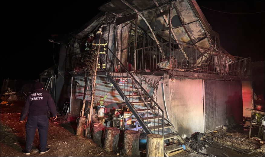 Evde çıkan yangında karı koca öldü