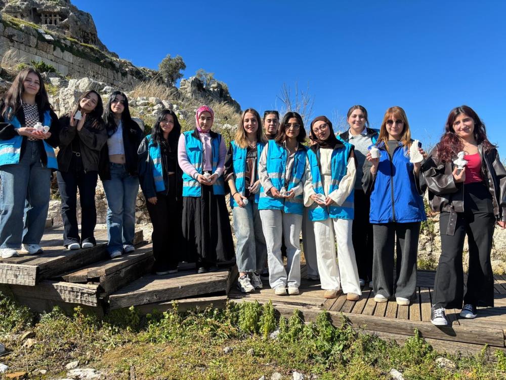 Muğla'da genç sanatçılar Tlos Antik Kenti'nde tarihe dokundu