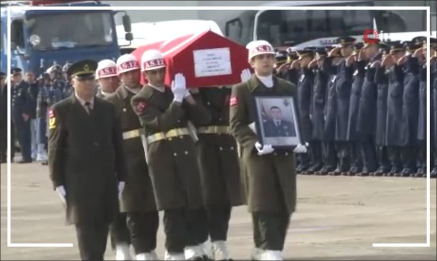 Şehit F-16 pilotunun cenazesi memleketine uğurlandı