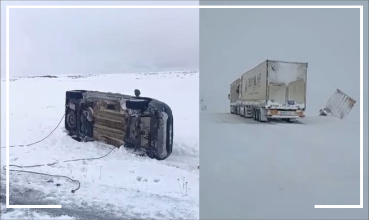 Kar, kazaları beraberinde getirdi