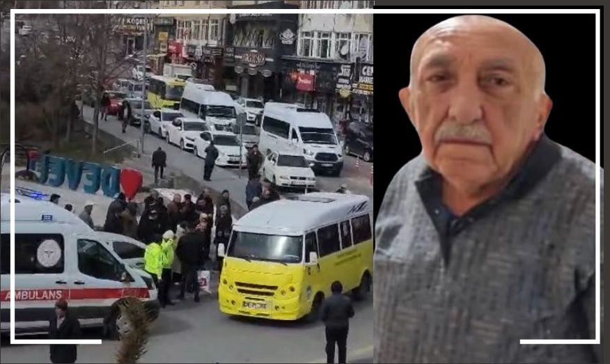 Minibüsten düşen yaşlı adam hayatını kaybetti