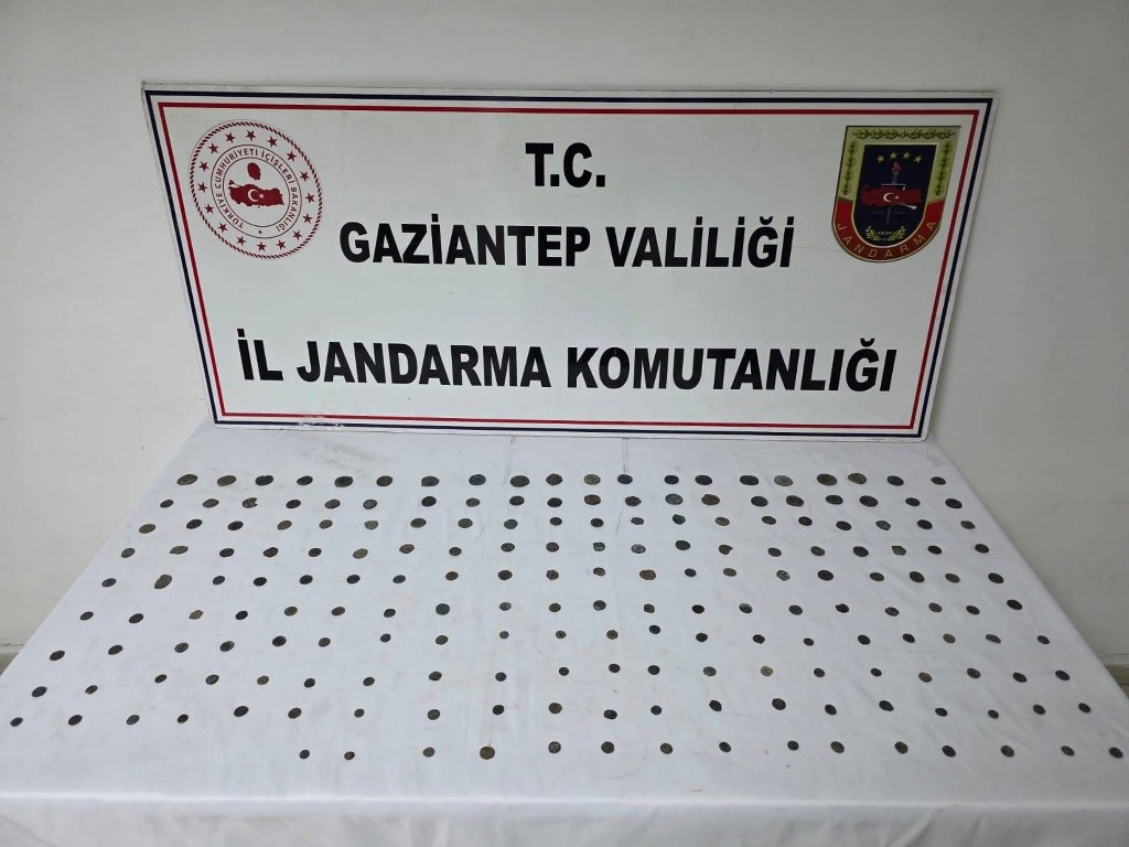 Gaziantep'te 195 adet sikke ele geçirildi: 1 gözaltı