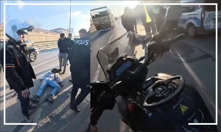  Motosikletli kuryeye arkadan çarpıp kaçtı