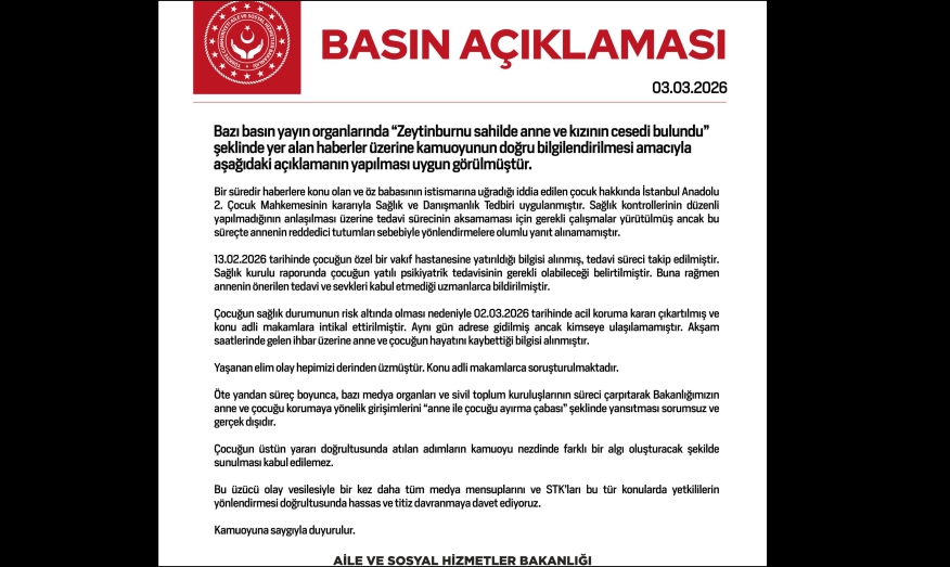  Bakanlıktan: Anne ve çocuk ölümüyle ilgili açıklama