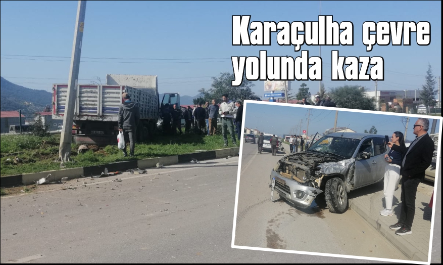 Fethiye’de kamyon ile kamyonet çarpıştı