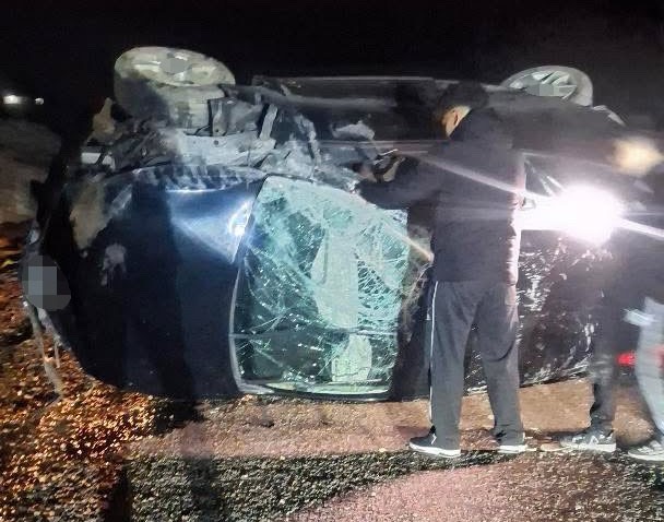 Otomobil takla attı: 5 yaralı