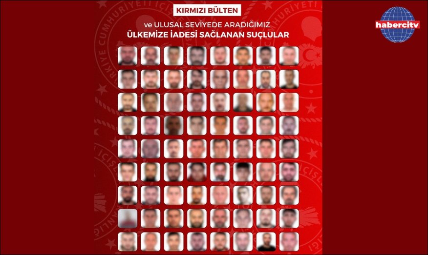Kırmızı bültenle aranan  40 suçlu Türkiye'ye geri getirildi