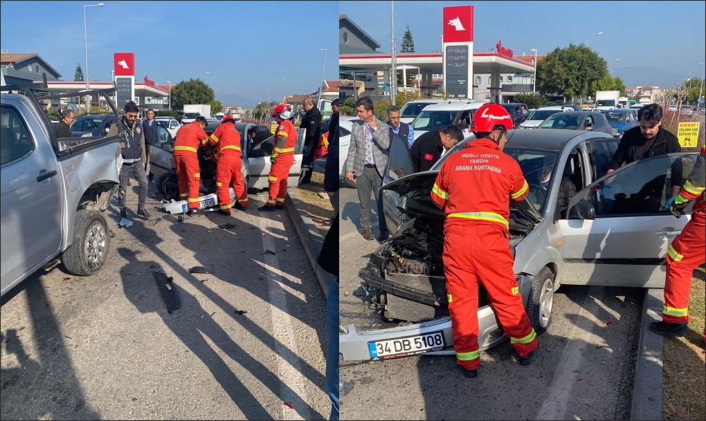 Fethiye’de Üç Araç Çarpıştı: 2 Yaralı