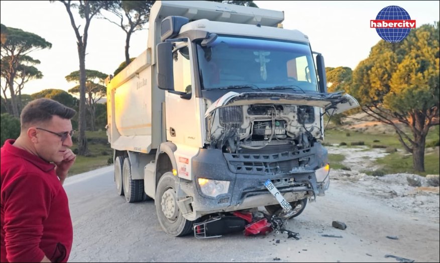 Muğla'da kamyonla çarpışan motosikletin sürücüsü öldü