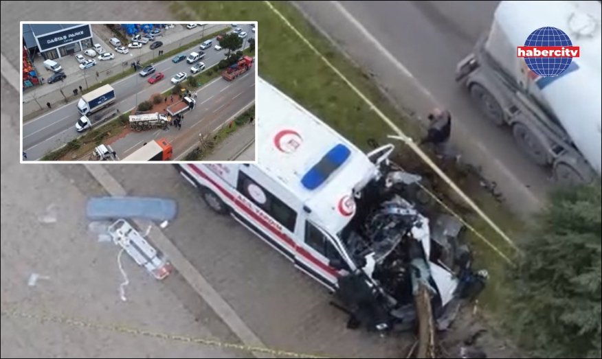 Vakaya giden ambulans kaza yaptı: 1 ölü, 3 yaralı