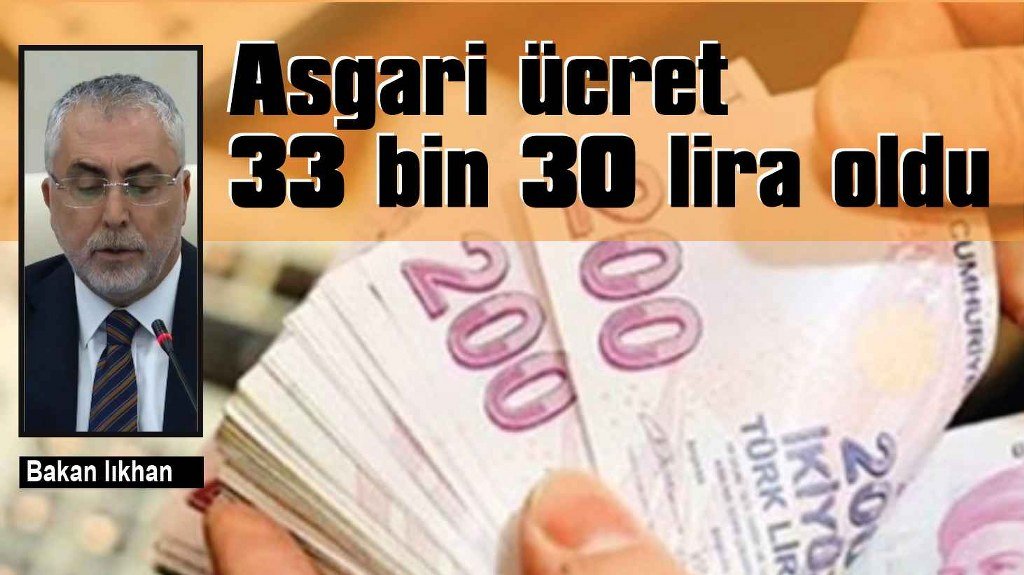 2026 yılı asgari ücret belli oldu