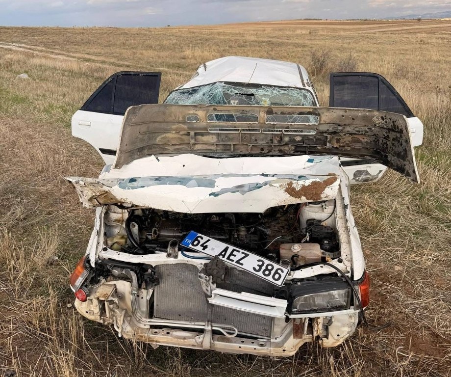 Otomobil tarlaya düştü: 1 kişi yaralandı