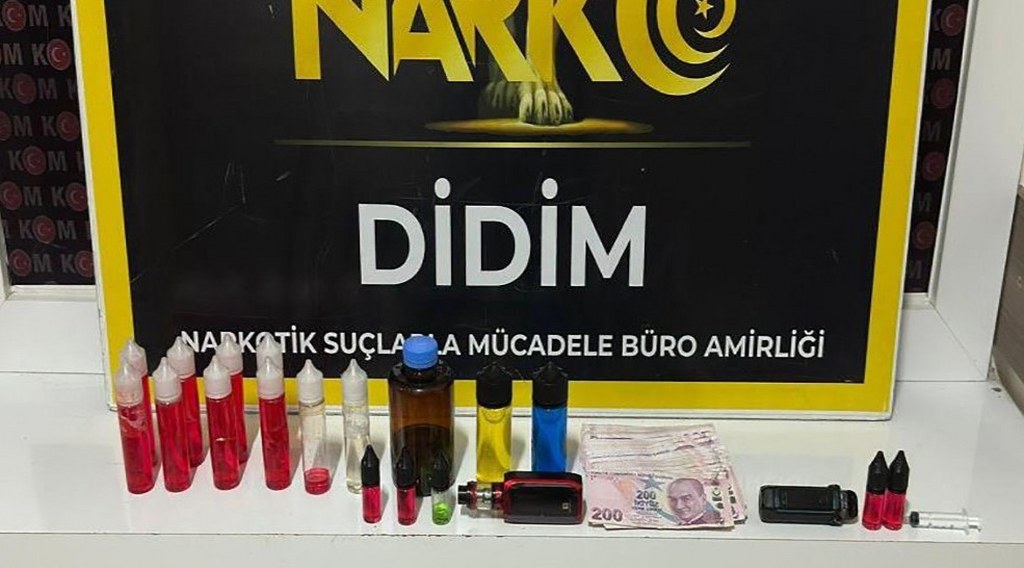 1 kilo sıvı uyuşturucu ele geçirildi