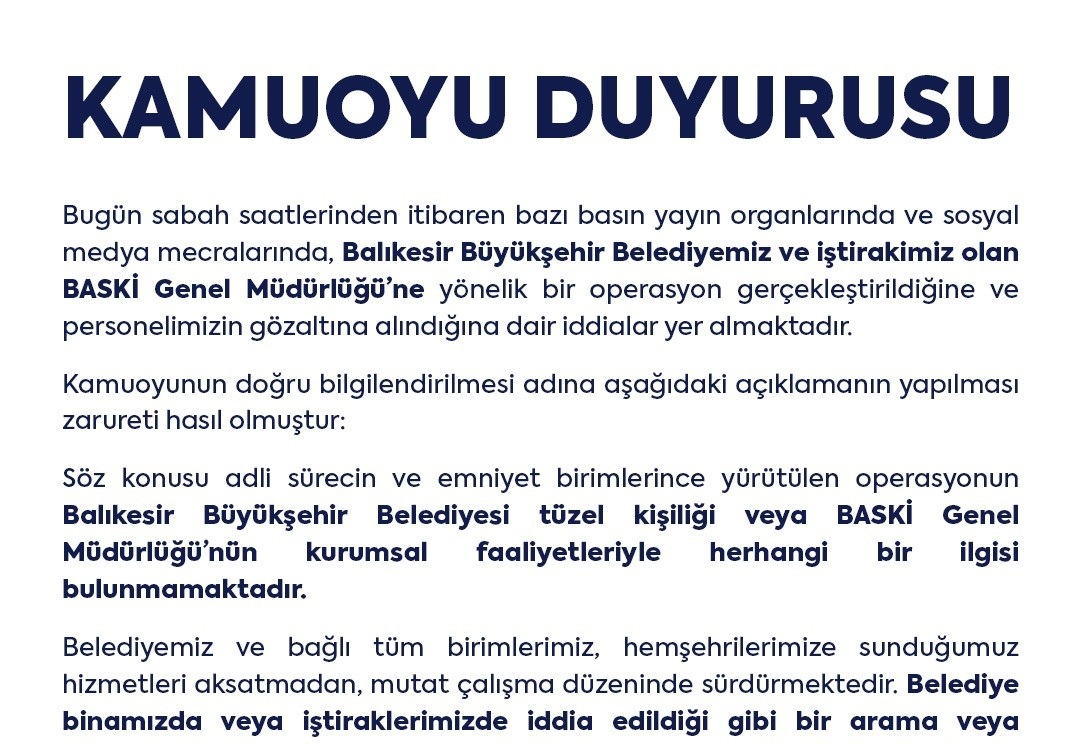 Balıkesir'de imar yolsuzluğu iddiası: 4 gözaltı