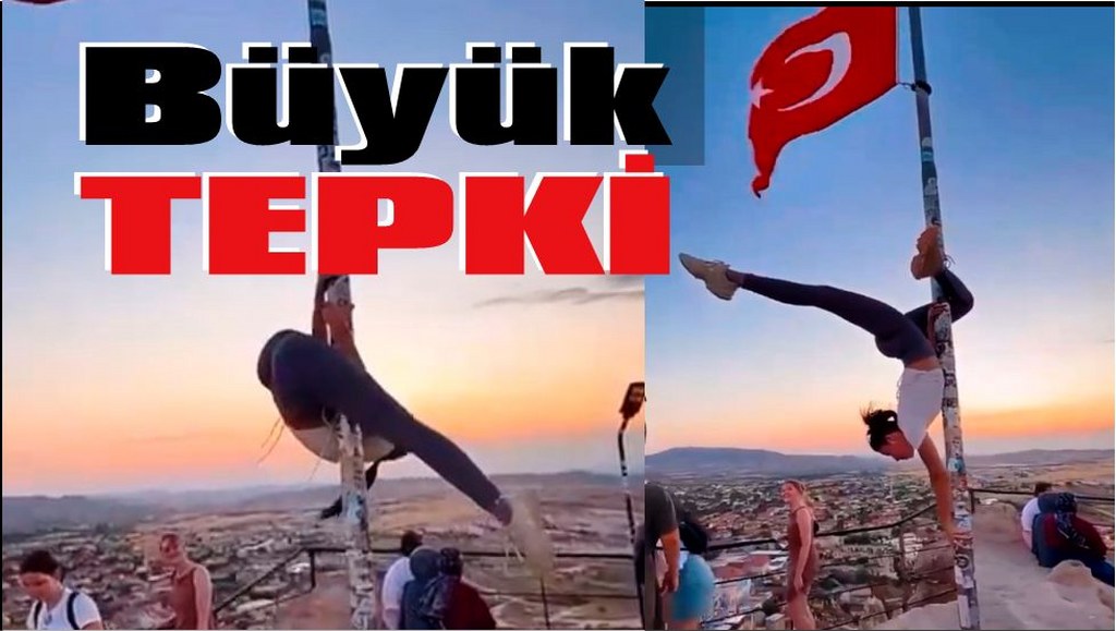 Bayrak direğine saygısızlık tepkilere neden oldu