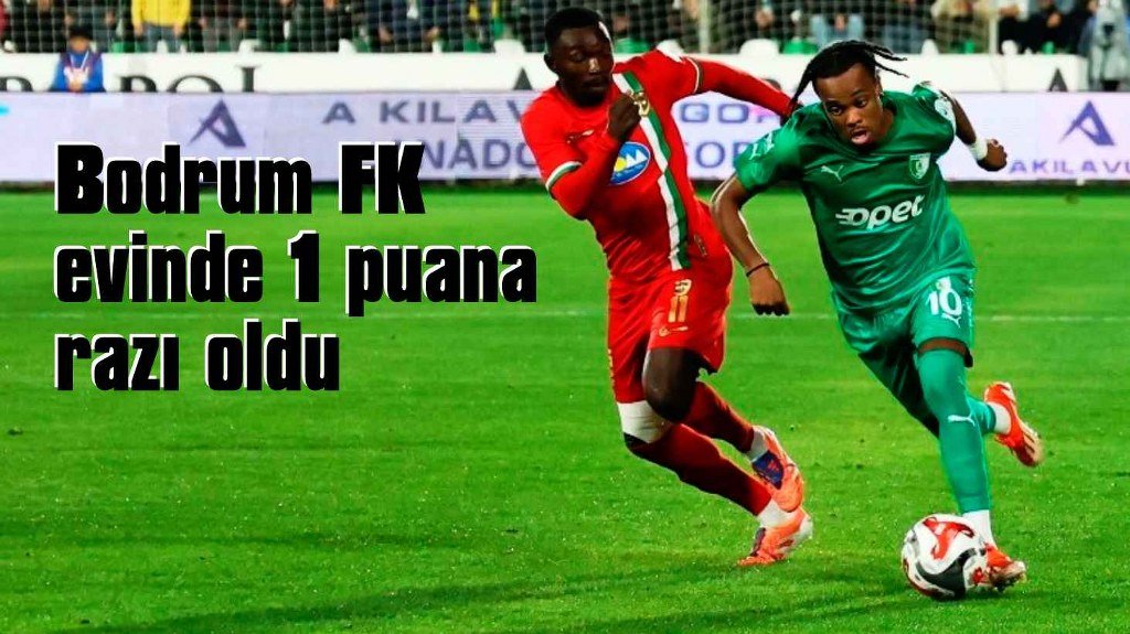 Bodrum FK evinde Amed Sportif ile 0-0 berabere kaldı