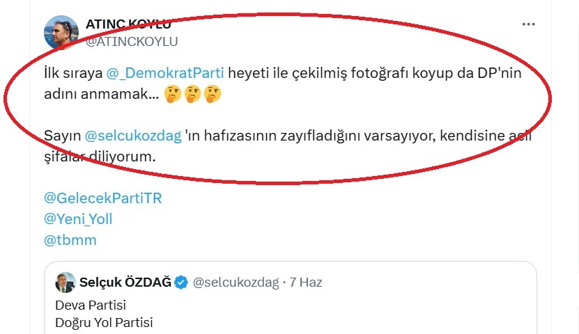 DP Muğla İl Başkanlığından Milletvekili Özdağ’a ağır sitem