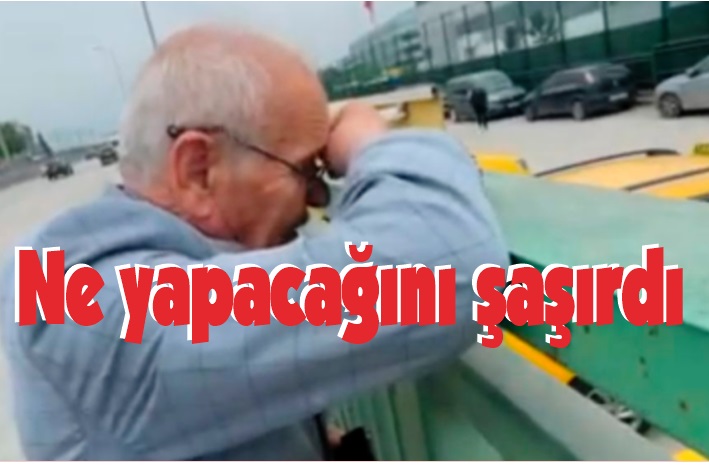 Eşini otobüste unutan adamın o anlarını torunu kayda aldı