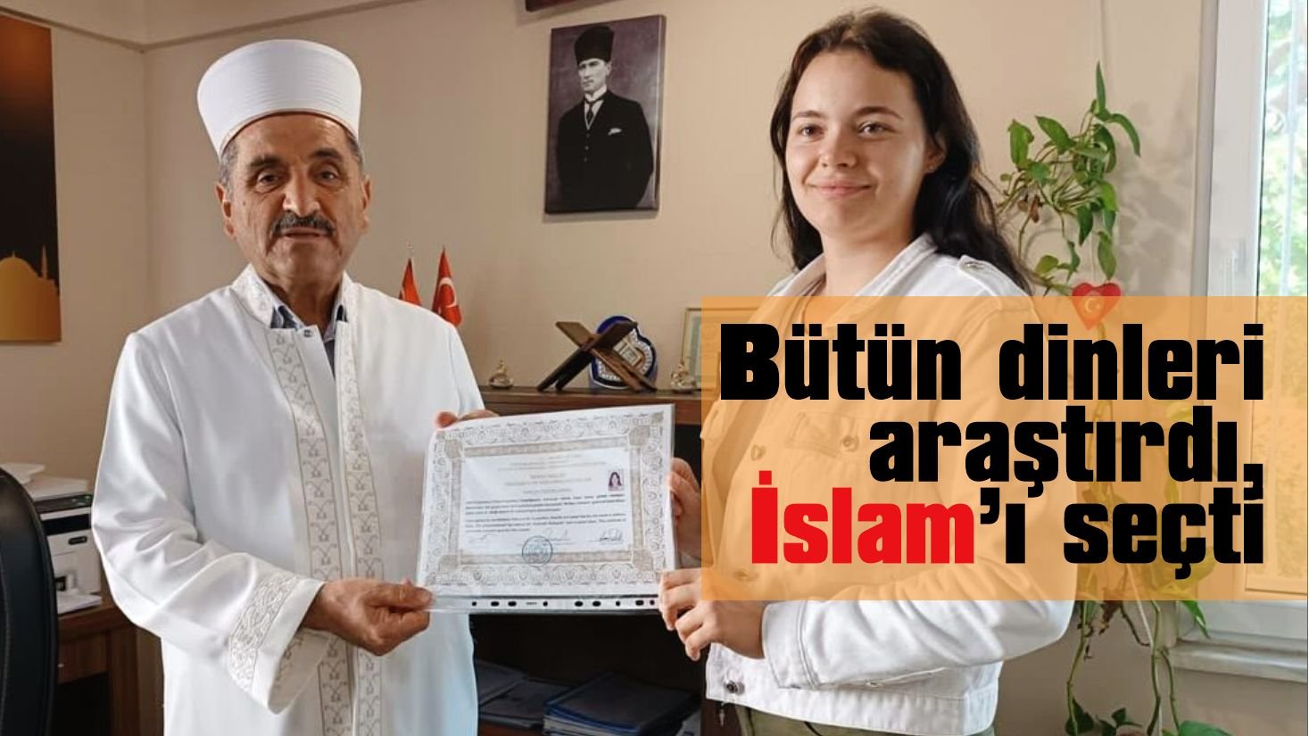 Ukraynalı genç kız Muğla'da Müslüman oldu