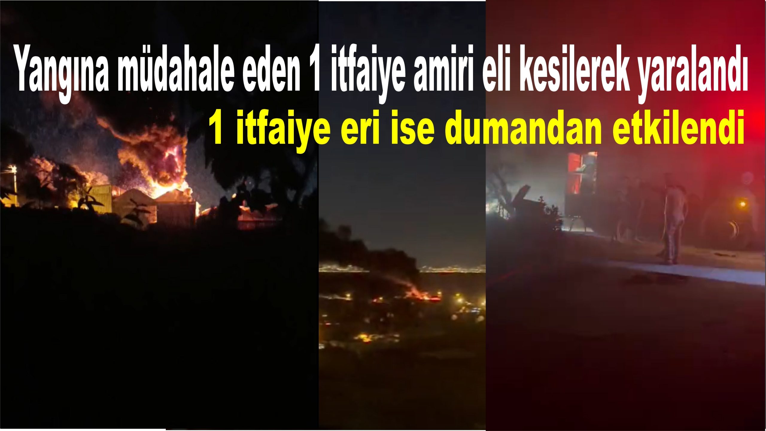 Yalova'da tarım işletmesinde yangın: 1 itfaiyeci yaralandı