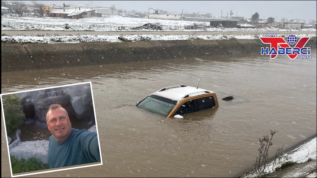 Su kanalına uçan kamyonetin sürücüsü hayatını kaybetti