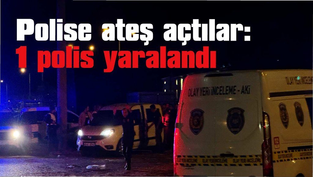 Polisle ateşe ettiler,1 polis yaralandı, 2 şüpheli yakalandı