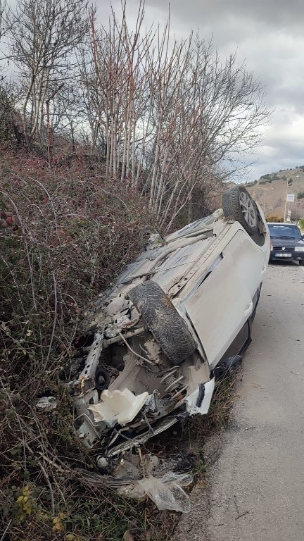 Otomobil takla attı: 1 yaralı