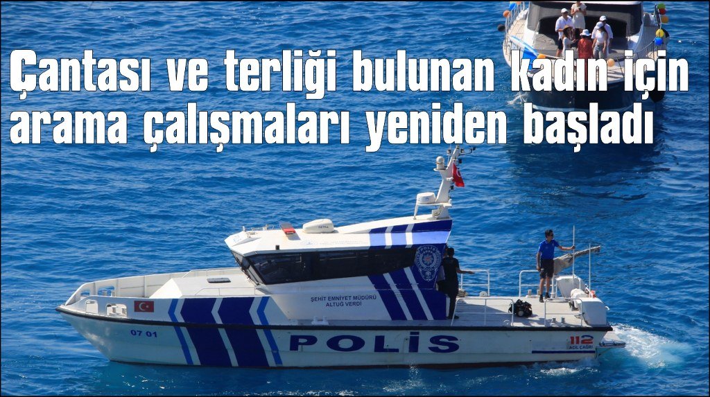  Falezlerden düşen kadın için dalgıçlar su altında arama çalışması yaptı