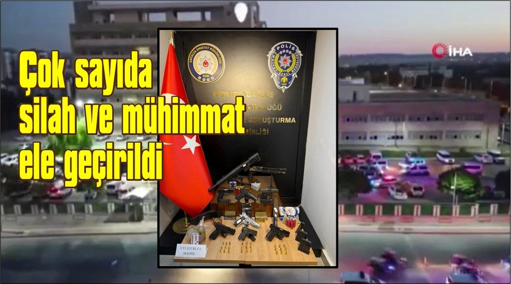 Antalya’da helikopter destekli şafak operasyonu