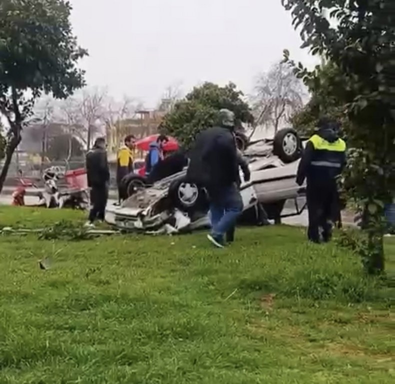 Otomobil takla attı: 1 yaralı