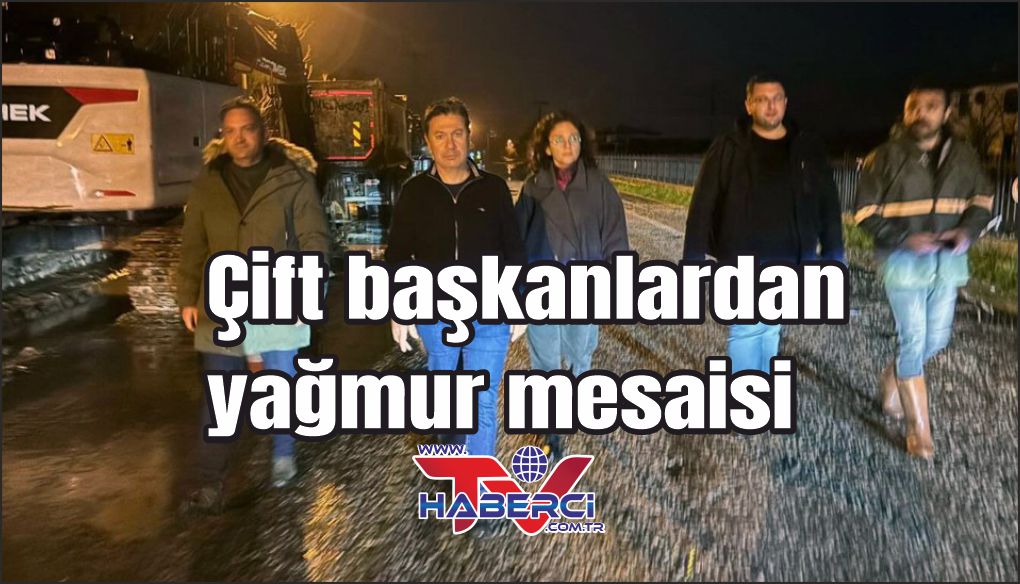 Aras çifti sabaha kadar yağmur mesaisi yaptı