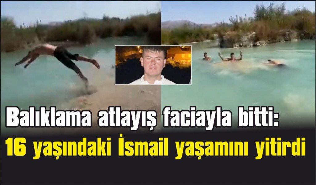Balıklama atlayış ölümle sonuçlandı