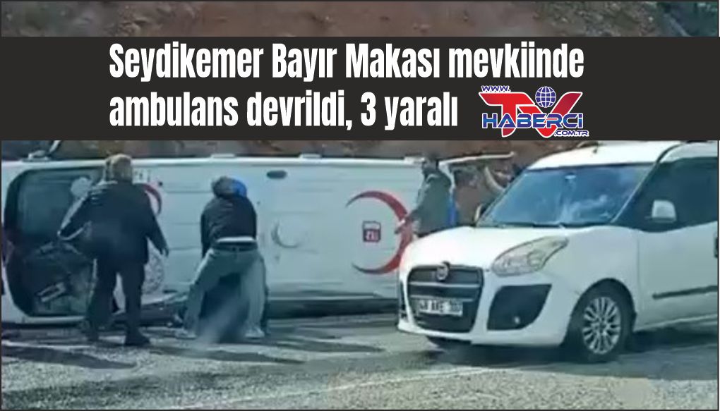 Bayır Makası’nda ambulans kazası:3 yaralı