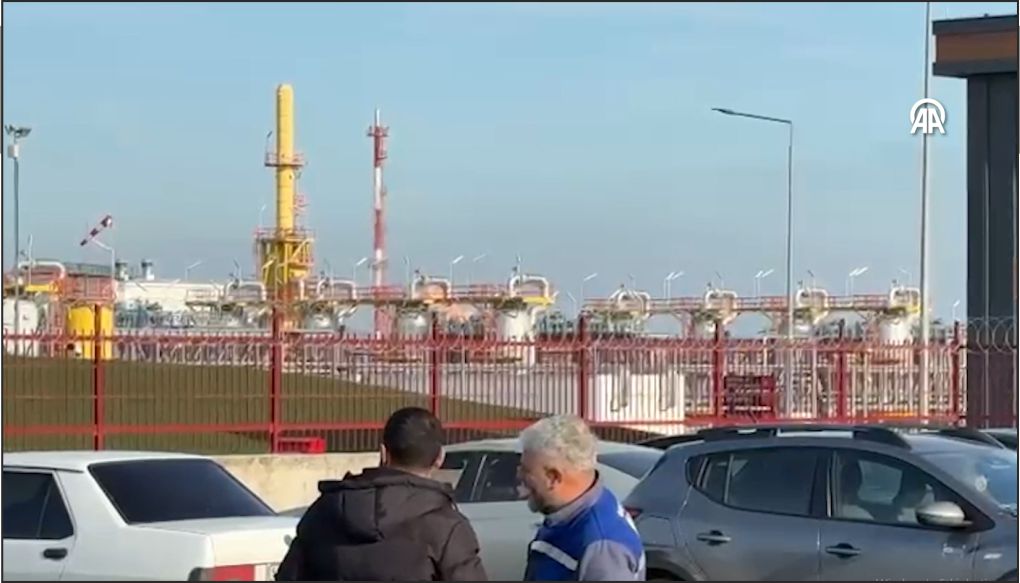 Doğal gaz depolama tesisinde yangın çıktı