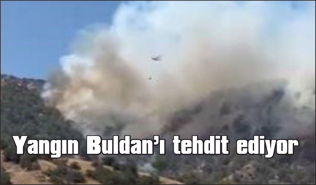 Yön değiştiren orman yangını Buldan’ı tehdit ediyor