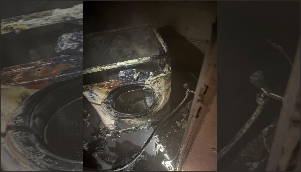 Çamaşır makinesinden çıkan yangın evi kül etti