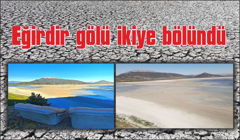 Türkiye’nin 4’üncü büyük gölü ikiye bölündü