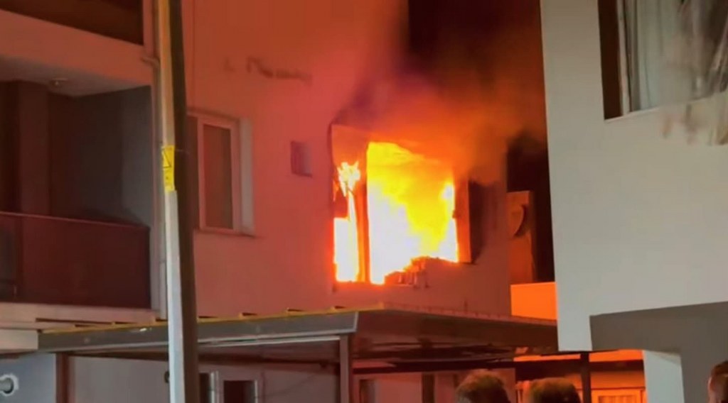 Evde patlama: 1 yaralı