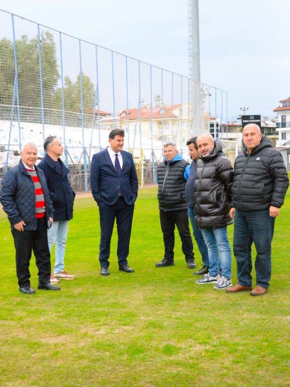 Fethiye’de Galatasaray Maçı Öncesi Stadyumda İnceleme