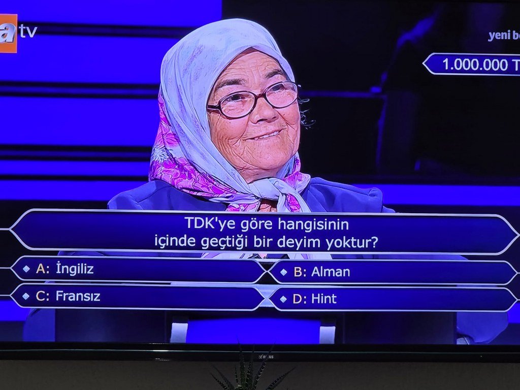 Milyonluk soruyu görüp yarışmadan çekildi