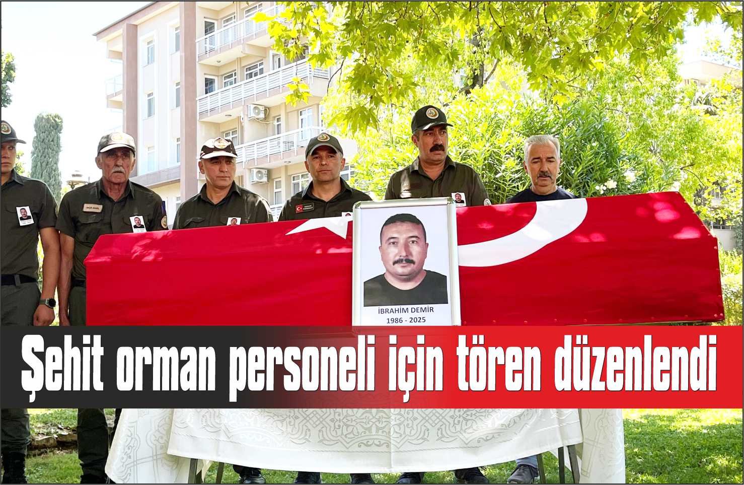 Orman Yangınında Şehit Olan Dozer Operatörü Törenle Uğurlandı