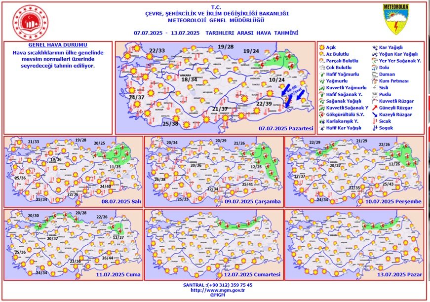 Çarşamba günü haftanın en sıcak günü olacak