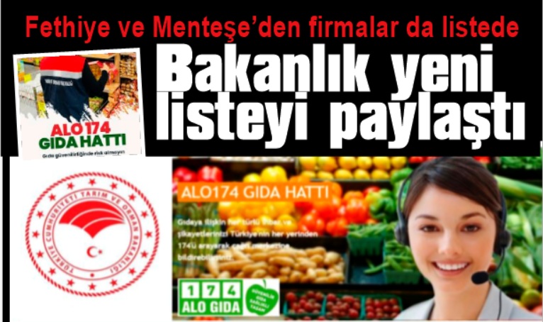 Fethiye, Datça ve Menteşe’den firmalar da listede