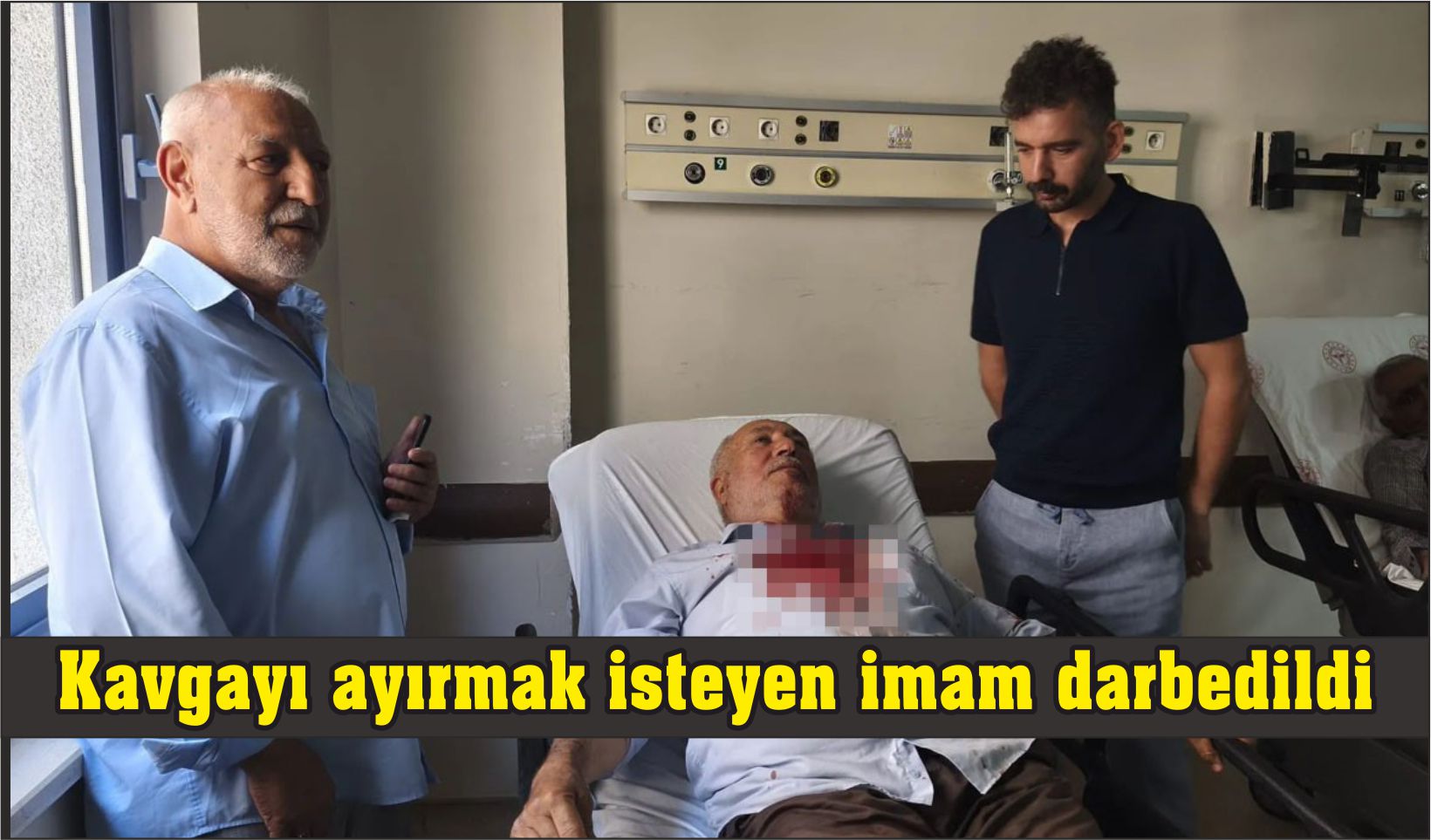 Kavgayı ayırmak isteyen imam darbedildi