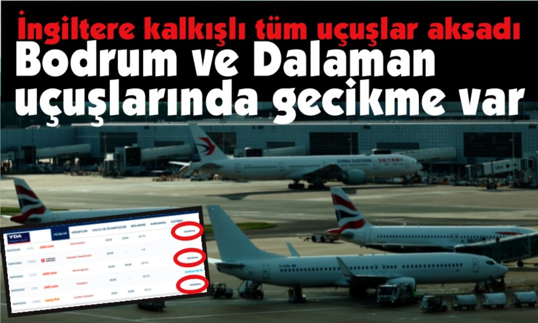 Tüm uçuşlar aksadı, tam bir skandal