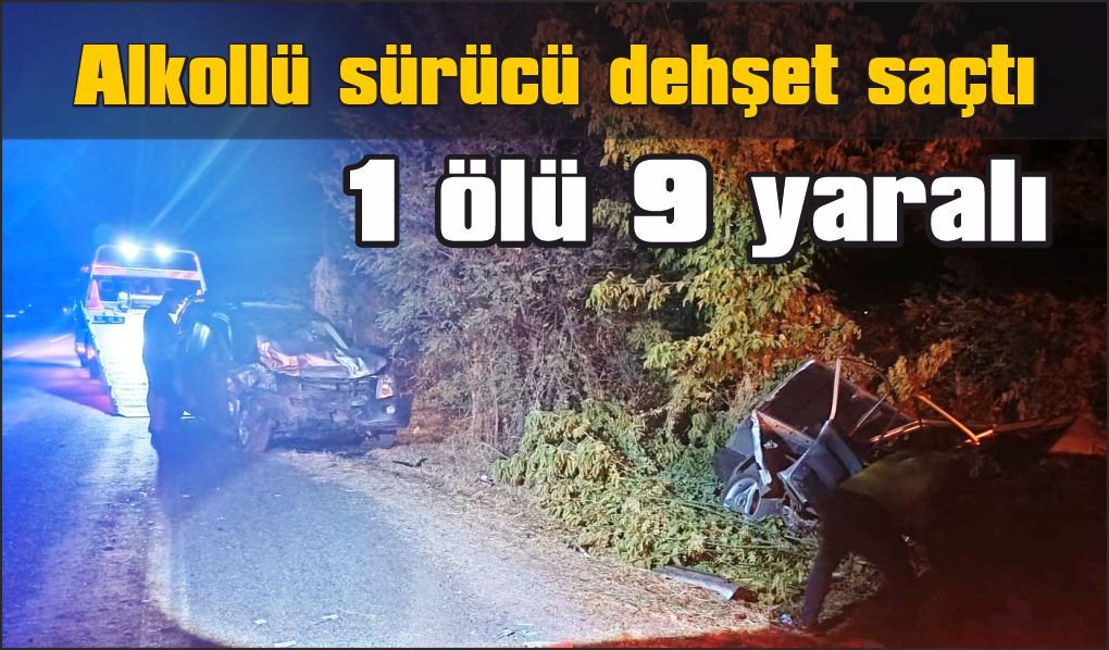 İzmir'de feci kaza: 1 ölü, 9 yaralı
