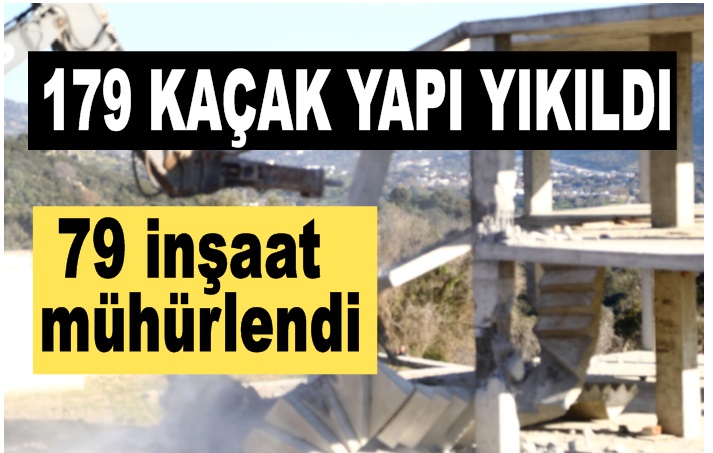 Kaçak yapılarla mücadele devam ediyor