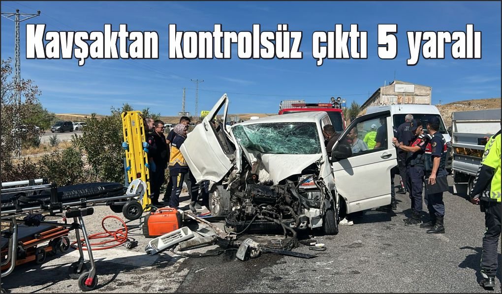 Trafik kazası: 5 yaralı