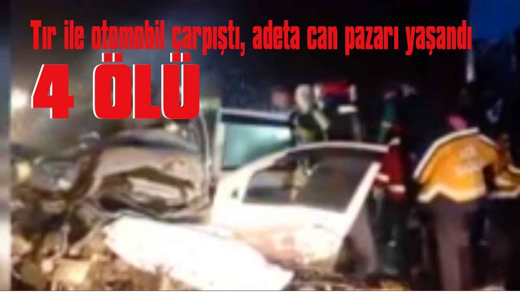 Erzurum'da trafik kazası: 4 ölü